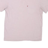 LEVI'S Mens Pink & Light Pink Plain T-Shirt M Short Sleeve Crew Neck Casual