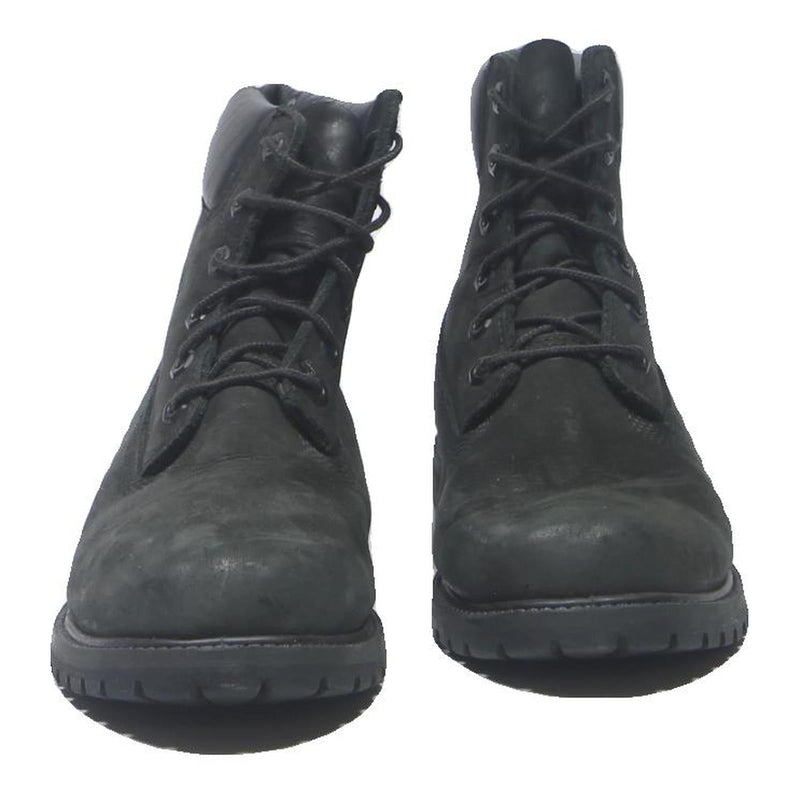 TIMBERLAND Womens Black Leather Lace-Up Boots UK 6 Classic Durable Outdoor