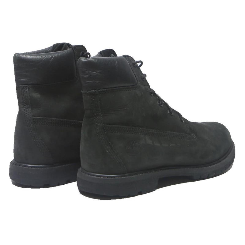 TIMBERLAND Womens Black Leather Lace-Up Boots UK 6 Classic Durable Outdoor