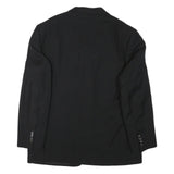 PAL ZILERI Mens Black Wool Blend Classic Jacket L Button Plain Elegant Formal