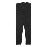 LEVI'S 721 Womens Black Slim Skinny Denim Medium W24 L26 Jeans Stretch Cotton