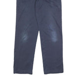 DICKIES Mens Cotton Blend Blue & Navy Slim Straight Trousers W34 L34 Workwear