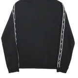 NIKE Boys Black Cotton Blend Hoodie XL Swoosh Logo Pullover Sweatshirt