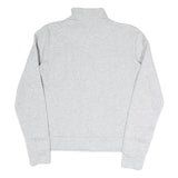 PUMA Womens Grey Sweatshirt Half Zip S Cotton Blend Pullover Casual