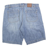 HOTTRIC Mens Denim Blue Casual Cotton Blend XL W38 Shorts Pockets Relaxed Fit