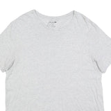 LACOSTE Mens Grey Cotton Blend T-Shirt 2XL Short Sleeve Round Neck Basic Casual