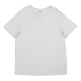 LACOSTE Mens Grey Cotton Blend T-Shirt 2XL Short Sleeve Round Neck Basic Casual