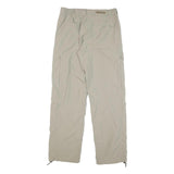 SCHOFFEL Mens Regular Beige Polyester Blend Zip Trousers W29 L30 Outdoor Casual