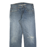 LEVI'S 501 Mens Jeans Blue Regular Straight Denim Light W31 L30 Classic Style