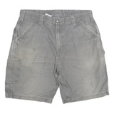 CARHARTT Mens Shorts Grey Cotton Blend Casual 2XL W36 Workwear Utility Pockets