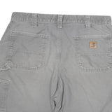 CARHARTT Mens Shorts Grey Cotton Blend Casual 2XL W36 Workwear Utility Pockets
