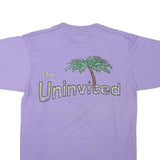 THE BEST Mens Purple Graphic T-Shirt M Short Sleeve Crew Neck Summer Design