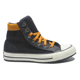 CONVERSE Chuck Taylor All Star Womens Lace-Up Trainers Black & Orange Suede UK 6