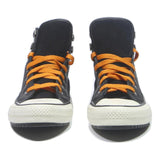 CONVERSE Chuck Taylor All Star Womens Lace-Up Trainers Black & Orange Suede UK 6