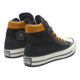 CONVERSE Chuck Taylor All Star Womens Lace-Up Trainers Black & Orange Suede UK 6