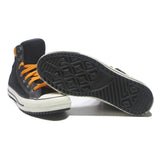 CONVERSE Chuck Taylor All Star Womens Lace-Up Trainers Black & Orange Suede UK 6