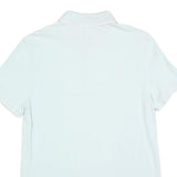 LACOSTE Mens White Short Sleeve Plain M Polo Shirt Cotton Classic Fit