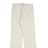 LEVI'S Womens Cotton Blend White Regular Straight Fit Trousers W28 L32