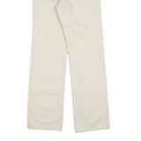 LEVI'S Womens Cotton Blend White Regular Straight Fit Trousers W28 L32