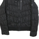 COLUMBIA Womens Black Outdoor Jacket XS Polyester Puffer Quilted Zip Pocket