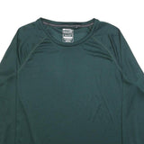 MOUNTAIN WAREHOUSE Womens Green Long Sleeve Crew Neck T-Shirt UK 20 Lightweight