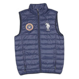 U.S. POLO ASSN Mens Blue Quilted Gilet S Polyester Blend Polo Club Zip Casual