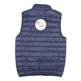 U.S. POLO ASSN Mens Blue Quilted Gilet S Polyester Blend Polo Club Zip Casual