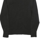 TOMMY HILFIGER Mens Black Pullover Plain Crew Neck Basic Knit M Cotton Blend