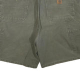 CARHARTT Mens Workwear Cotton Blend Olive Green Casual Shorts L W38