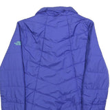 THE NORTH FACE Womens Blue Outdoor Jacket XS Polyester Zip Plain Casual
