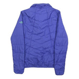 THE NORTH FACE Womens Blue Outdoor Jacket XS Polyester Zip Plain Casual