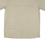 DICKIES Mens Beige Workwear Shirt L Cotton Blend Short Sleeve Button Fastening