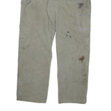 DICKIES Mens Cotton Blend Beige Regular Fit Straight Leg Trousers W40 L32