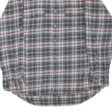 MOOSE CREEK Mens Grey & White Check Shirt XL Cotton Blend Casual Long Sleeve