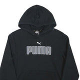 PUMA Mens Black Hoodie S Cotton Blend Pullover Casual Sportswear
