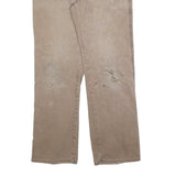 DICKIES Mens Relaxed Beige Cotton Blend Denim W34 L34 Workwear Zip Closure