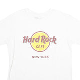 HARD ROCK CAFE Mens White New York Graphic T-Shirt M Short Sleeve Crew Neck