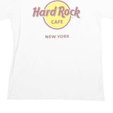 HARD ROCK CAFE Mens White New York Graphic T-Shirt M Short Sleeve Crew Neck