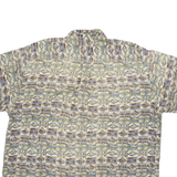 CHRISTOPHER RAND Mens Beige Pattern Shirt XL Rayon Casual Lightweight