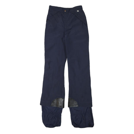 MOTHER KARENS Womens Blue & Navy Polyester Blend Regular Straight Woven Trousers