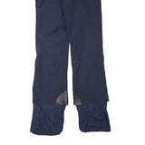 MOTHER KARENS Womens Blue & Navy Polyester Blend Regular Straight Woven Trousers