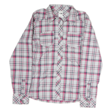 THE NORTH FACE Womens White & Pink Checked Cotton Shirt M Casual Stylish