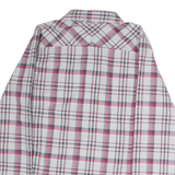THE NORTH FACE Womens White & Pink Checked Cotton Shirt M Casual Stylish