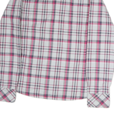 THE NORTH FACE Womens White & Pink Checked Cotton Shirt M Casual Stylish