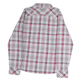 THE NORTH FACE Womens White & Pink Checked Cotton Shirt M Casual Stylish