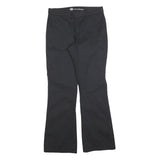 DICKIES Womens Cotton Blend Black Slim Bootcut Trousers W30 L30 Workwear