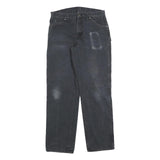 DICKIES Mens Regular Fit Black Denim Cotton Blend Jeans W34 L34 Workwear