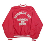 HARTWELL Mens Red Nylon Button Up Regular Fit Jacket L Sports Style