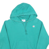 CHAMPION REVERSE WEAVE Womens Turquoise Pullover Hoodie S Casual Wear