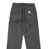 CARHARTT Mens Jeans Grey Regular Straight Denim Medium W31 L31 Workwear Durable